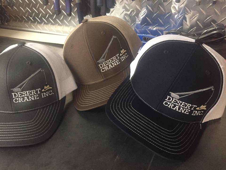Desert Crane branded hats